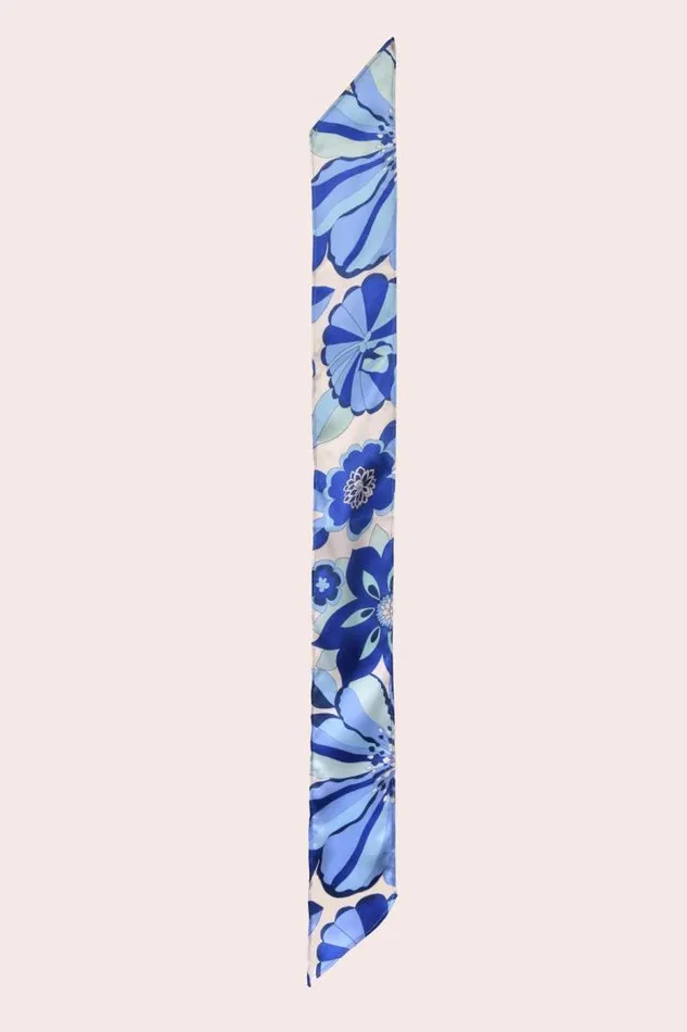 Rixo Scarves Women Alexa Silk Scarf Miami Floral Ivory