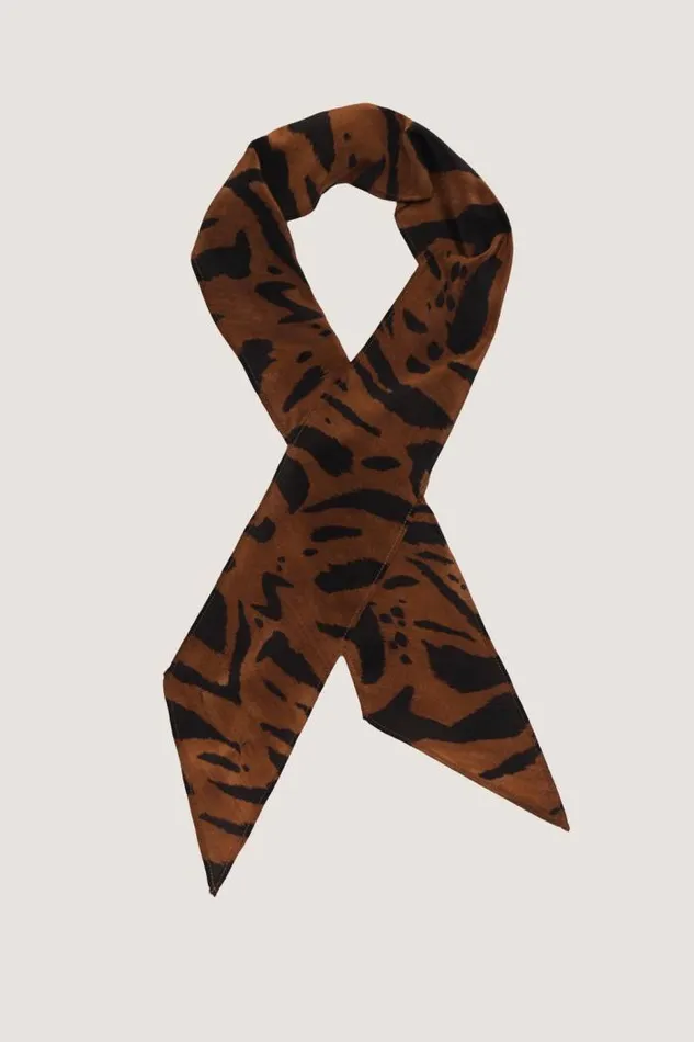 Rixo Scarves Women Alexa Silk Scarf Tiger Stripe