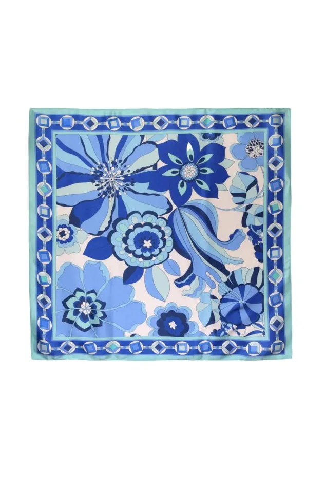 Rixo Scarves Women Menno Silk Scarf Miami Floral Ivory