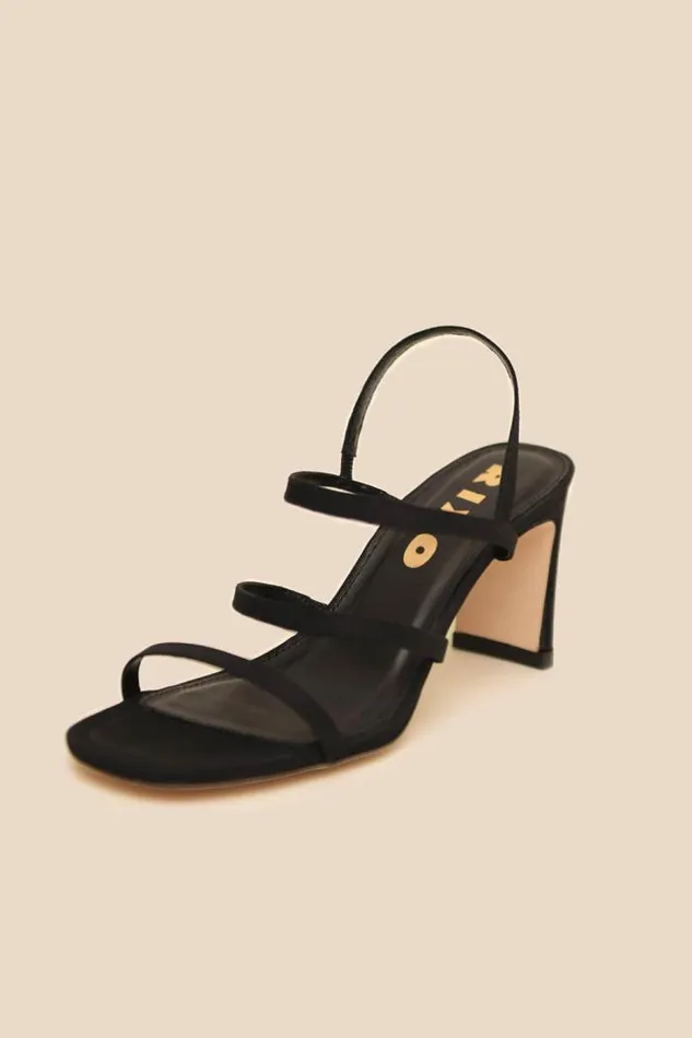 Rixo Shoes Women Ciervo Leather Sandals Black