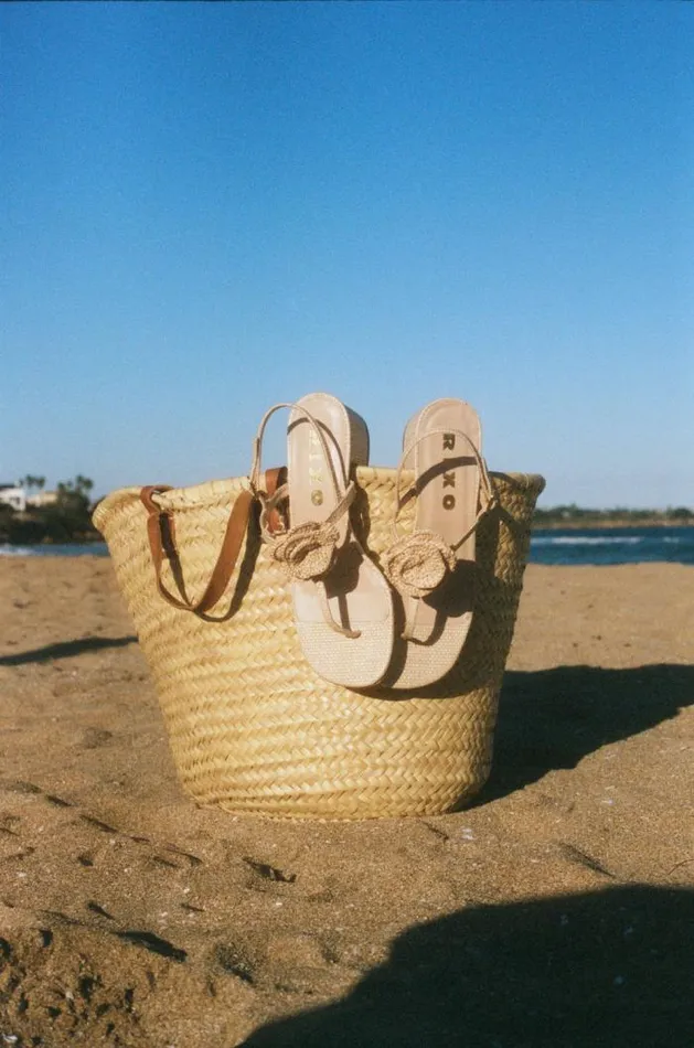Rixo Shoes Women Kasey Raffia Sandals Butter