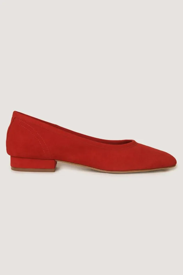 Rixo Shoes Women Kierna Suede Pumps Red