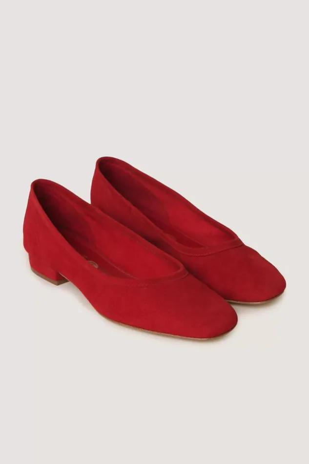 Rixo Shoes Women Kierna Suede Pumps Red
