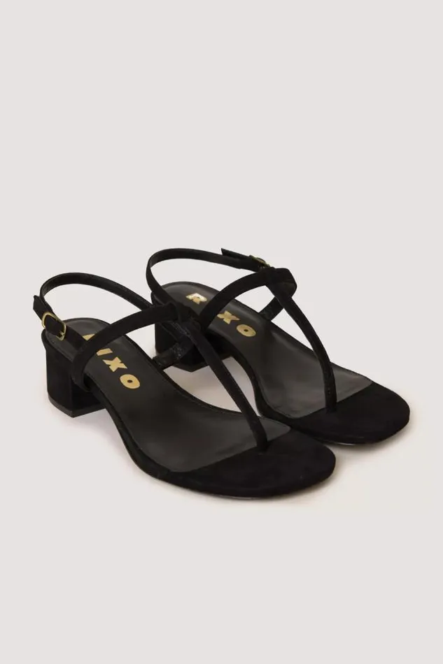 Rixo Shoes Women Mads Suede Sandals Black