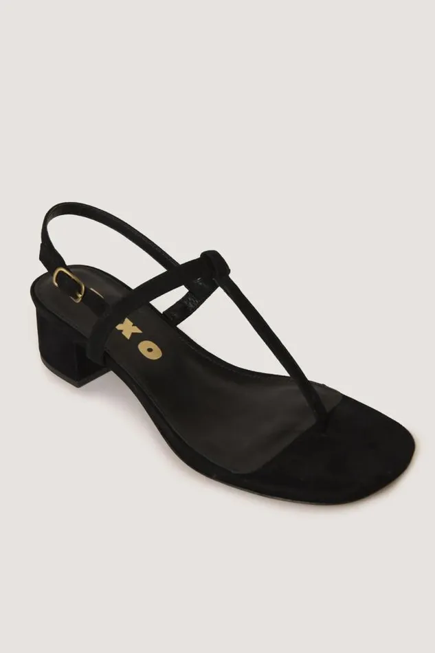 Rixo Shoes Women Mads Suede Sandals Black
