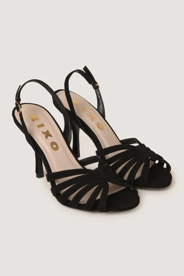 Rixo Shoes Women Mavi Suede Sandals Black