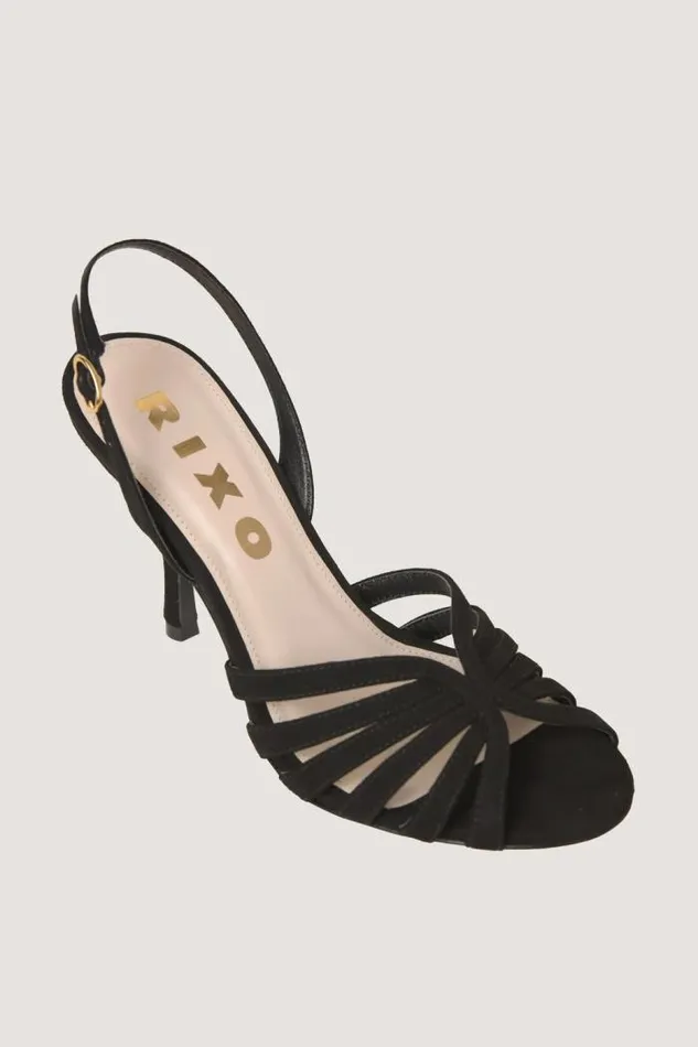 Rixo Shoes Women Mavi Suede Sandals Black