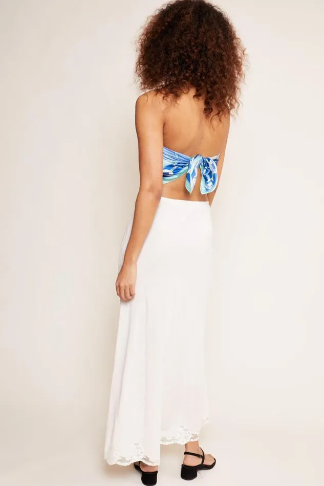 Rixo Skirts Women Crystal Midi Skirt Cream