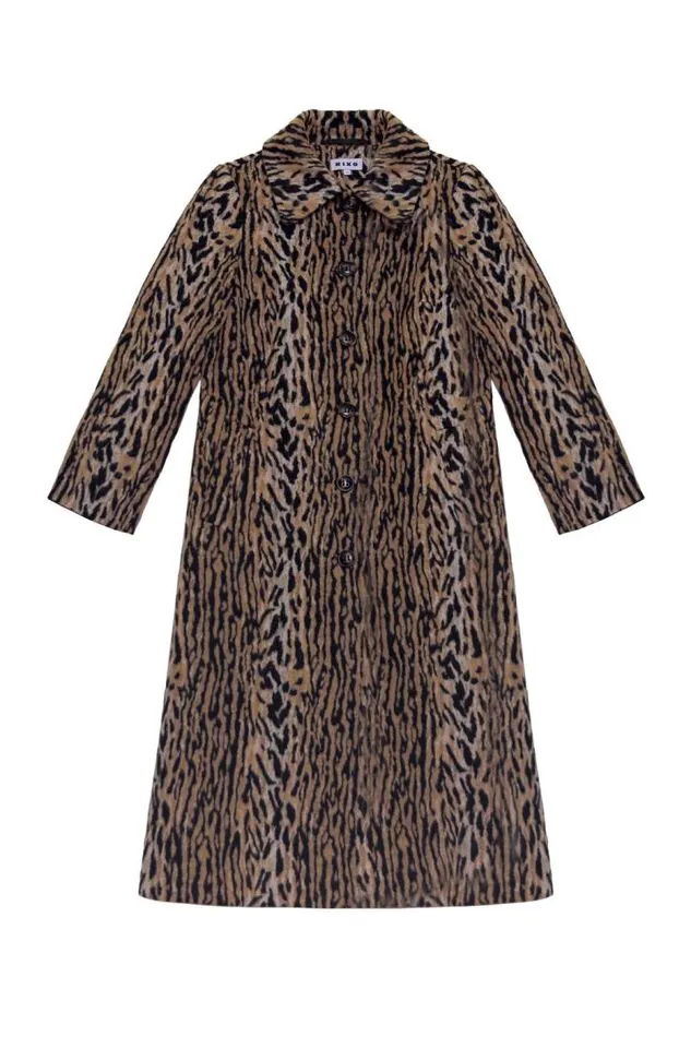 Rixo Staples Women Milly Leopard Coat Bohemia Leopard