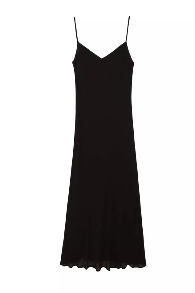 Rixo Staples Women Slip Dress Black