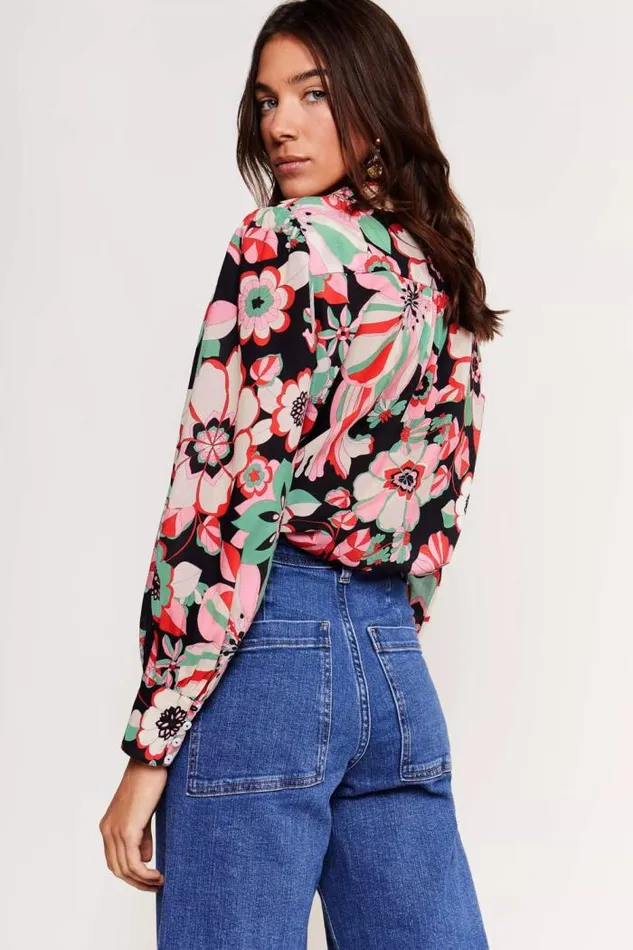Rixo Tops Women Blake Cotton Shirt Parisian Daisy Multi