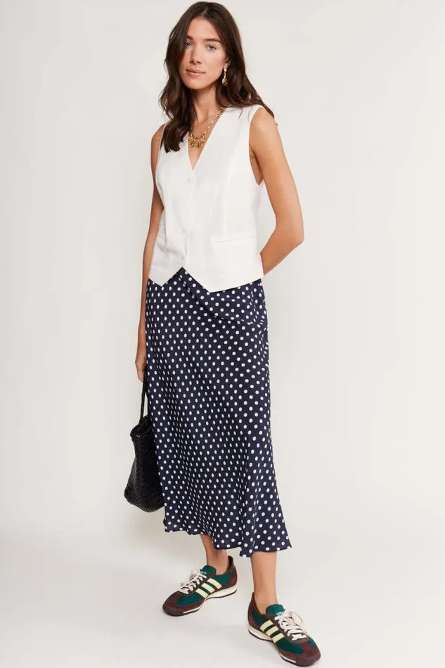 Rixo Tops Women Norah Waistcoat Cream
