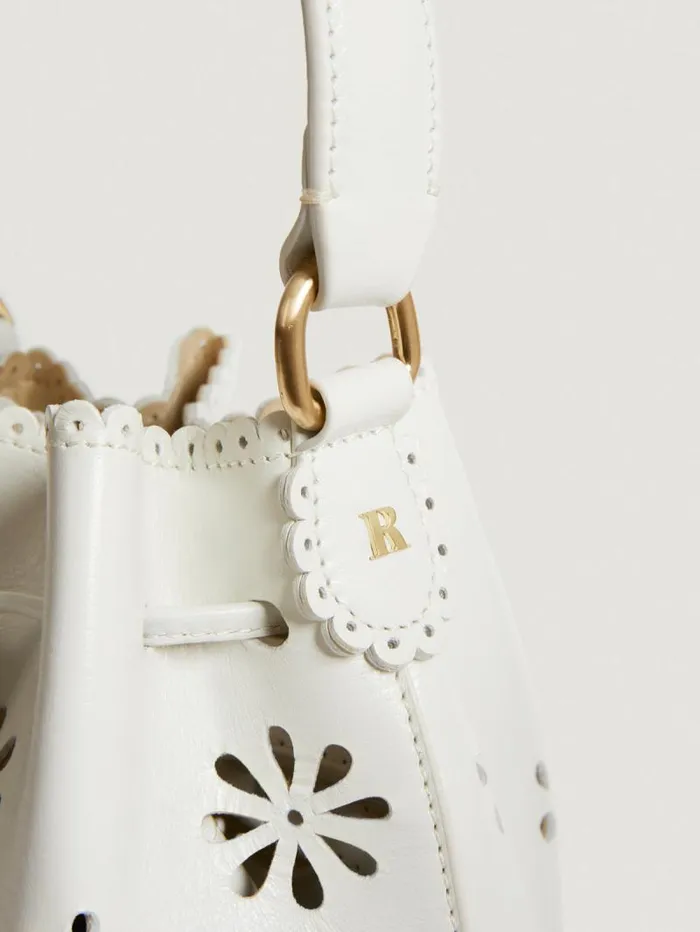 Rouje Bags and Baskets Women Ben Bag Perforre Blanc