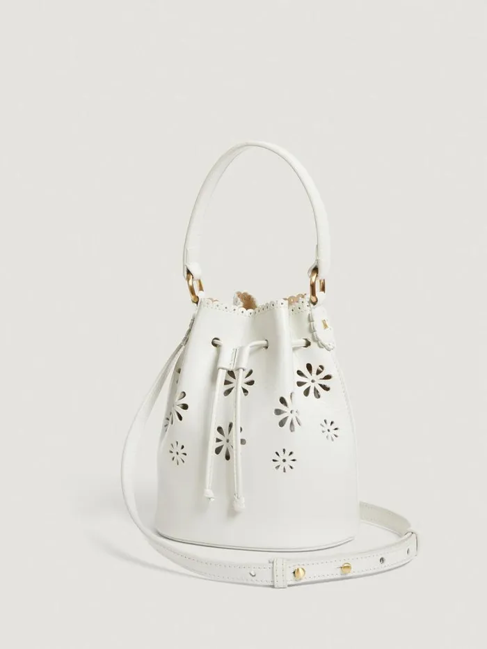 Rouje Bags and Baskets Women Ben Bag Perforre Blanc