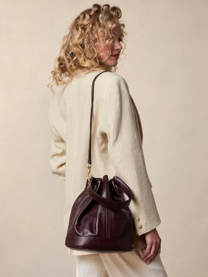 Rouje Bags and Baskets Women Le Mum Bag Cuir Marron