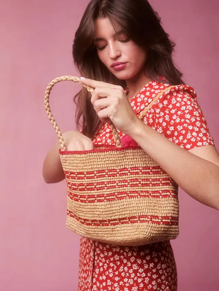 Rouje Bags and Baskets Women Sebastien Basket Bag Uni Rouge