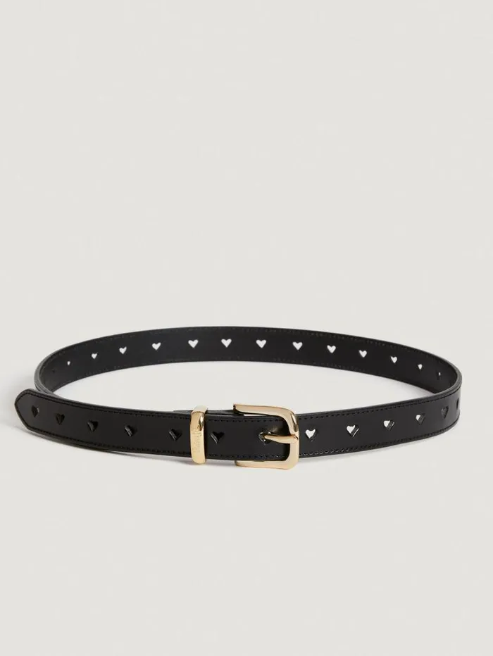 Rouje Belts Women Coeur Belt Cuir Noir