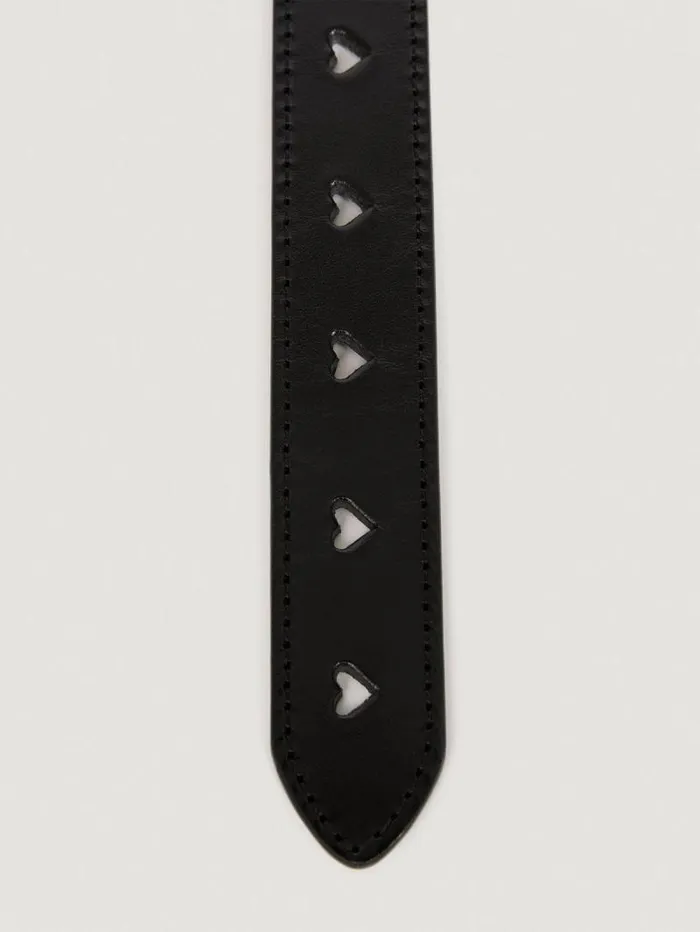 Rouje Belts Women Coeur Belt Cuir Noir