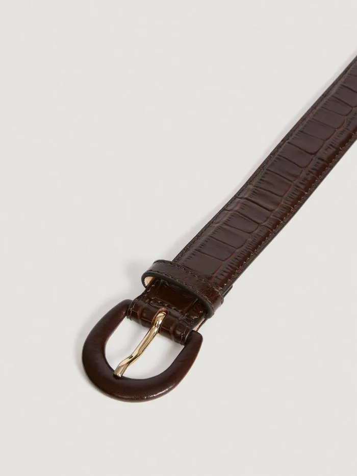 Rouje Belts Women Cooper Belt Croco Chocolat