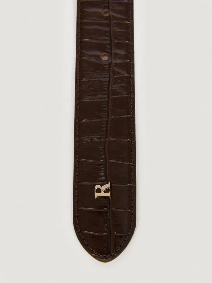 Rouje Belts Women Cooper Belt Croco Chocolat
