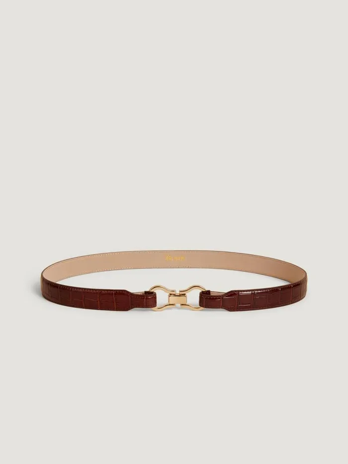 Rouje Belts Women Laure Belt Croco Cognac