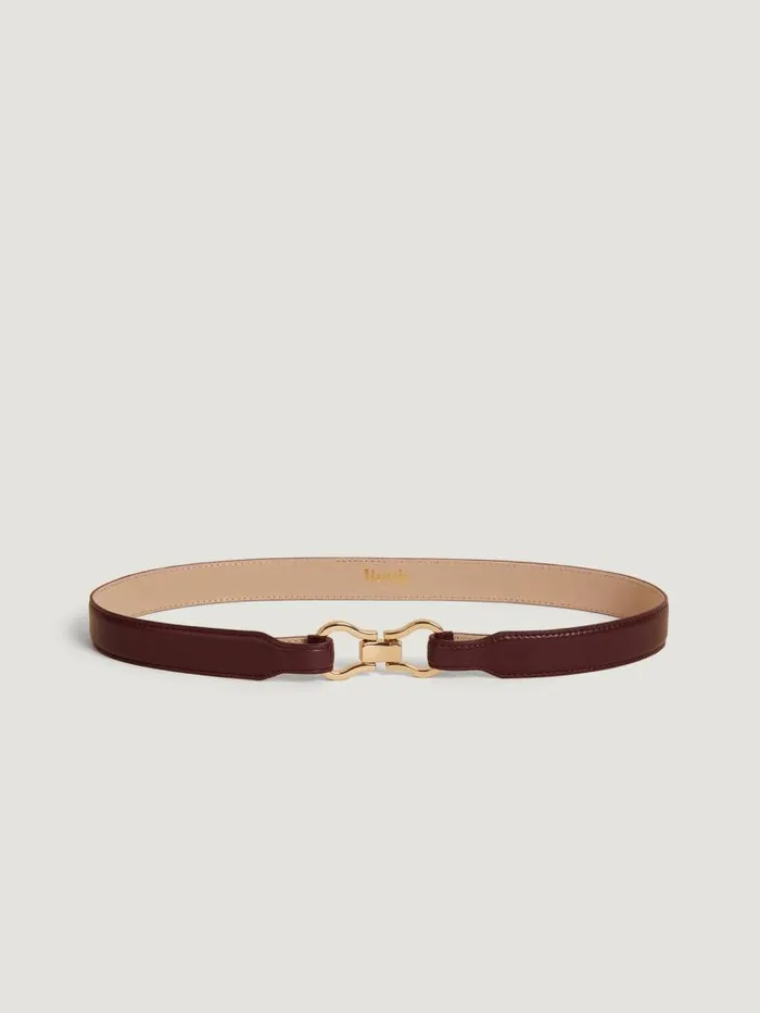 Rouje Belts Women Laure Belt Cuir Bordeaux