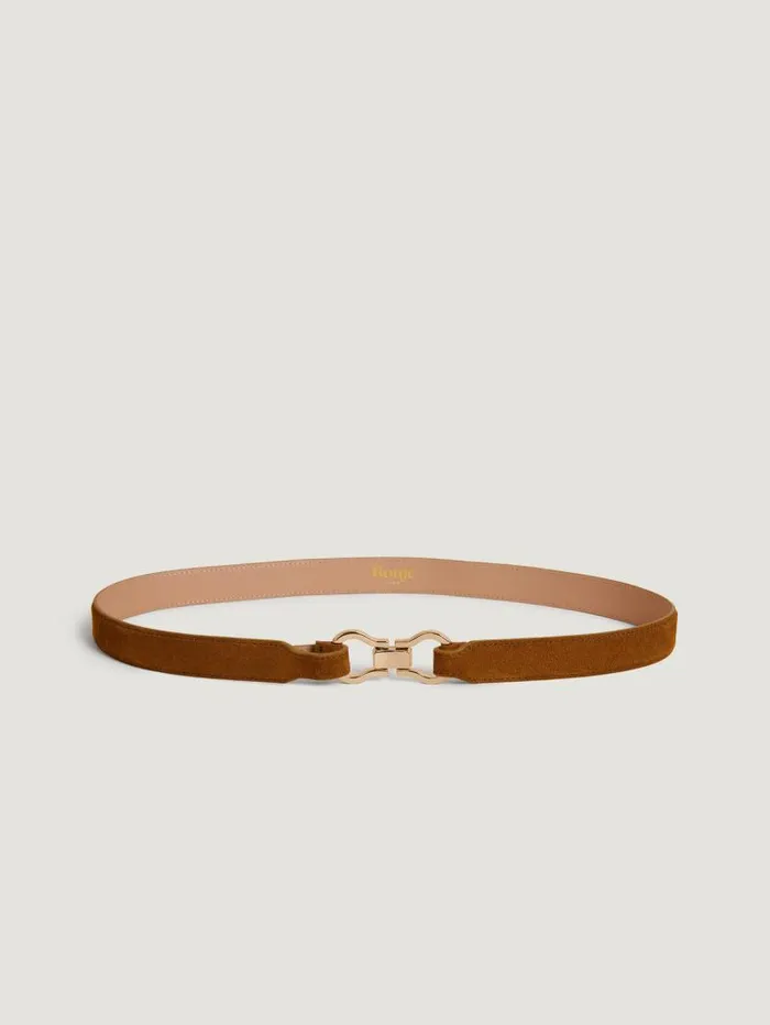 Rouje Belts Women Laure Belt Suede Kaki