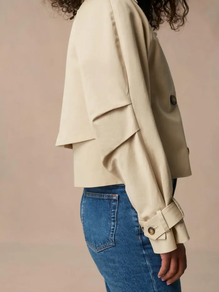 Rouje Coats and Jackets Women Fabian Jacket Gabardine Beige