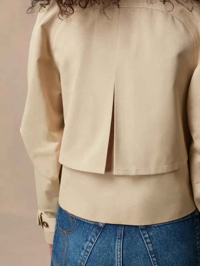 Rouje Coats and Jackets Women Fabian Jacket Gabardine Beige