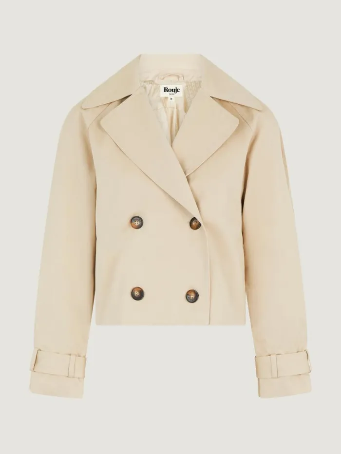 Rouje Coats and Jackets Women Fabian Jacket Gabardine Beige