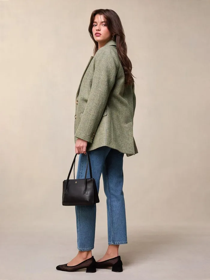 Rouje Coats and Jackets Women Jacques Jacket Chevron Carreaux Menthe