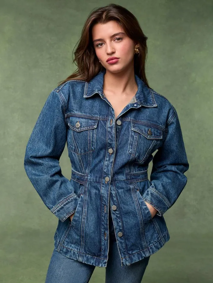 Rouje Coats and Jackets Women Jamal Jacket Denim Indigooriginal