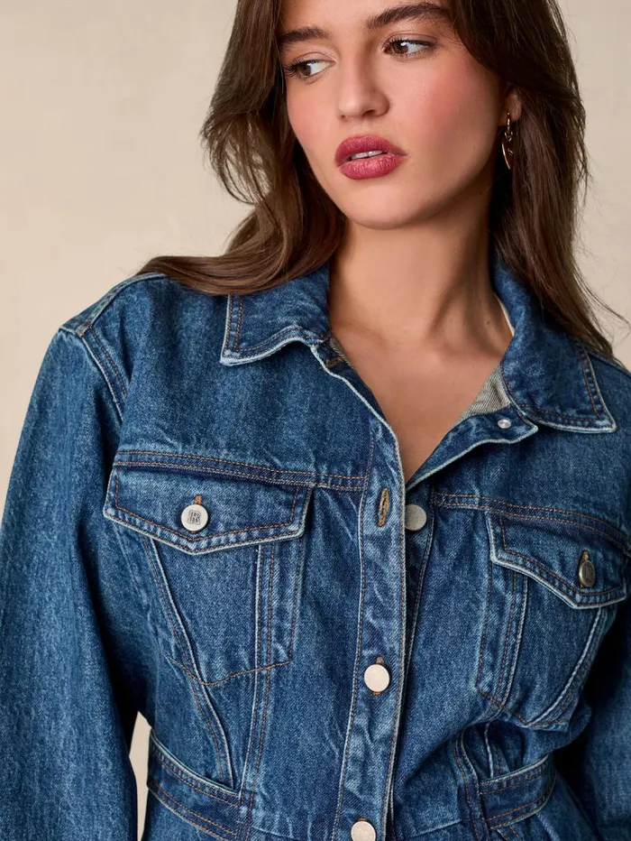 Rouje Coats and Jackets Women Jamal Jacket Denim Indigooriginal