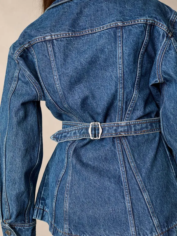 Rouje Coats and Jackets Women Jamal Jacket Denim Indigooriginal