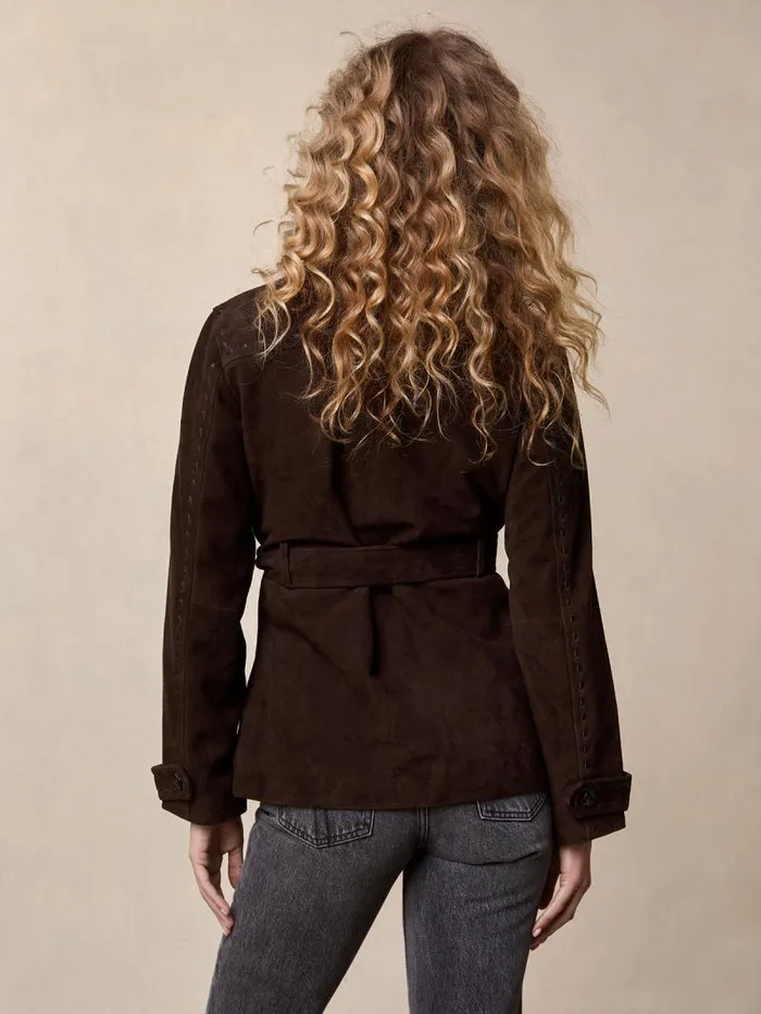 Rouje Coats and Jackets Women Josefa Jacket Suede Ebne