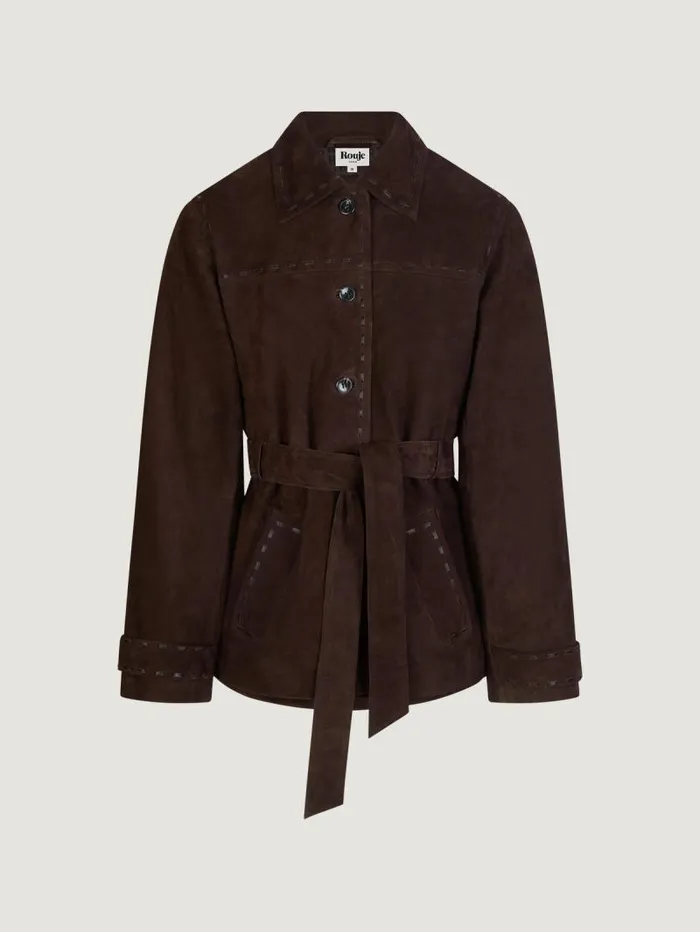 Rouje Coats and Jackets Women Josefa Jacket Suede Ebne