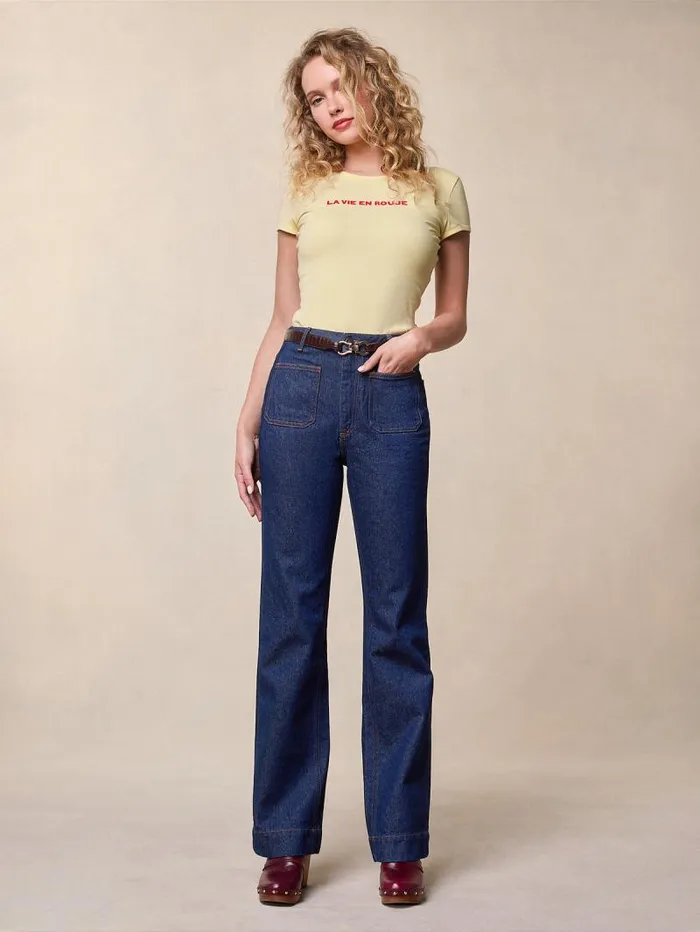 Rouje Denim Women Belleville Jeans Uni Brut