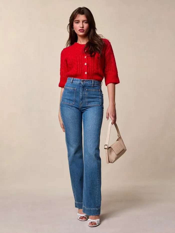 Rouje Denim Women Belleville Jeans Uni Indigo Double Stone