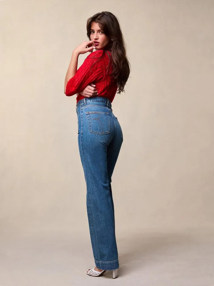 Rouje Denim Women Belleville Jeans Uni Indigo Double Stone