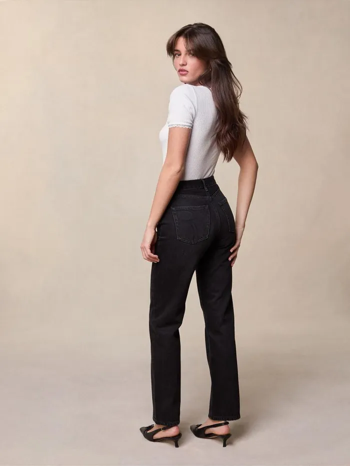 Rouje Denim Women Germain Jeans Uni Black Stone Simple