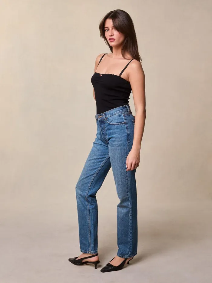 Rouje Denim Women Germain Jeans Uni Indigo Double Stone