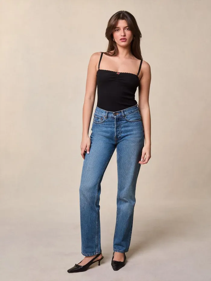 Rouje Denim Women Germain Jeans Uni Indigo Double Stone