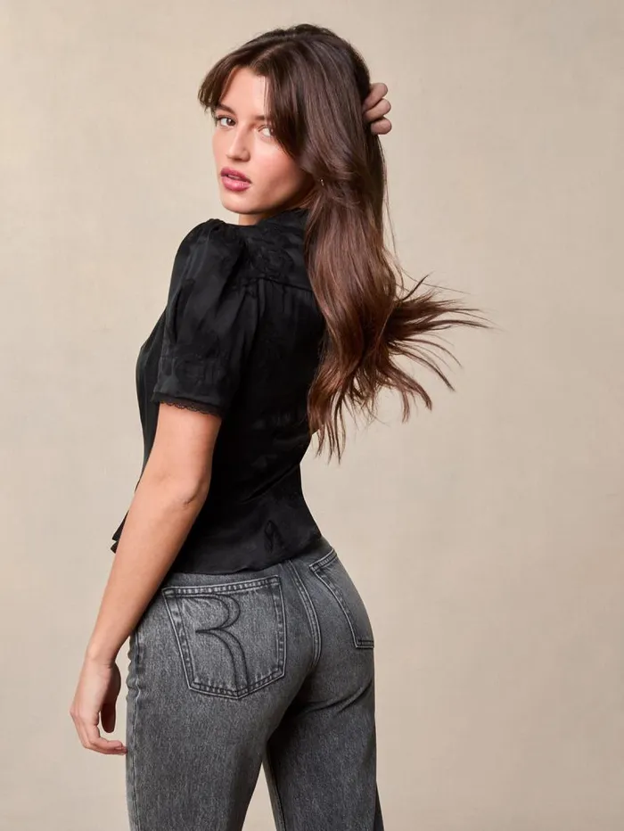 Rouje Denim Women Germain Jeans Uni Noirvintagewash