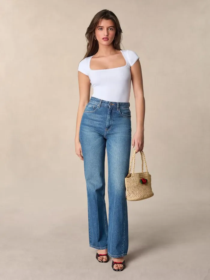 Rouje Denim Women Madeleine Jeans Indigo Double Stoneindigodoublestone