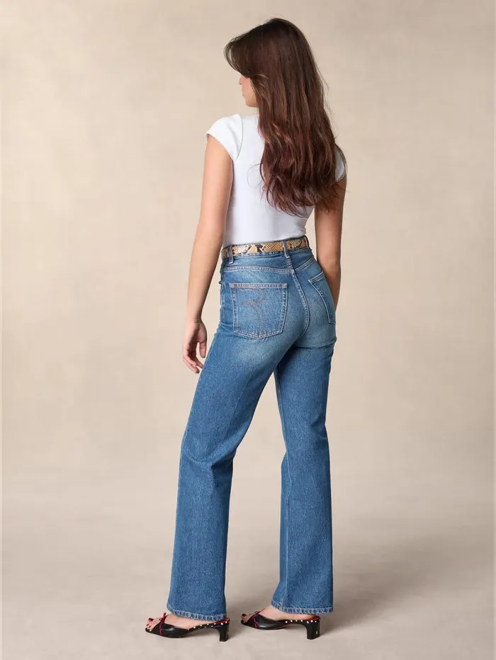 Rouje Denim Women Madeleine Jeans Indigo Double Stoneindigodoublestone