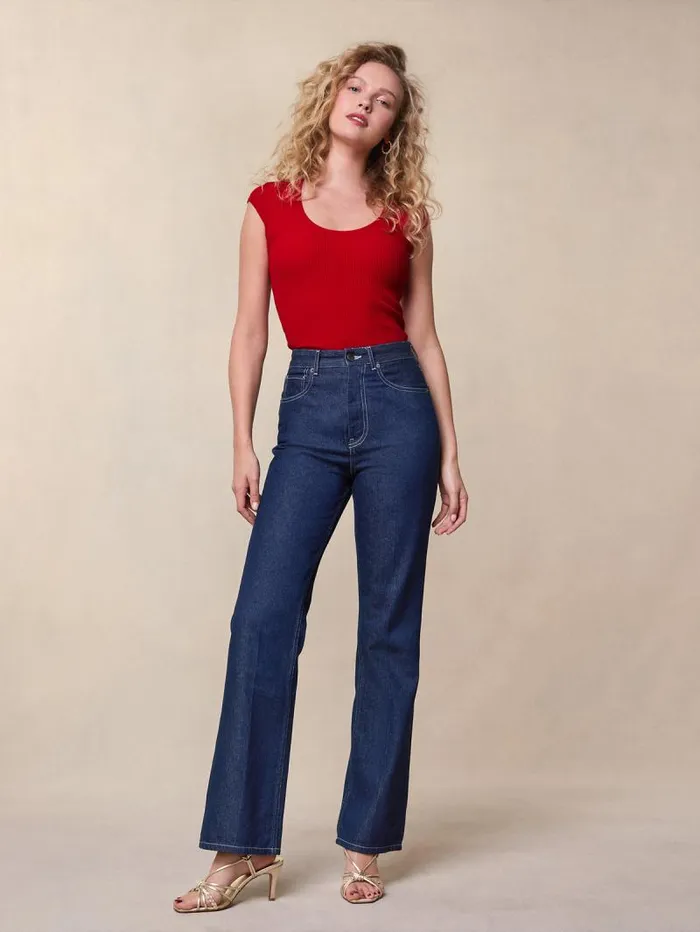 Rouje Denim Women Madeleine Jeans Uni Indigo Rinseuni Indigorinse