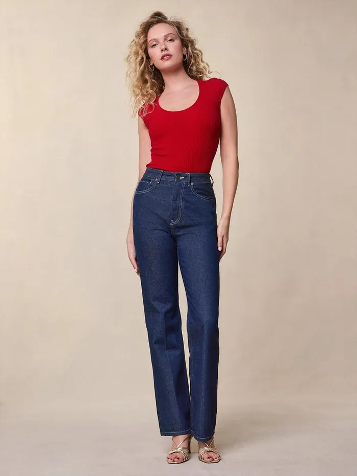 Rouje Denim Women Madeleine Jeans Uni Indigo Rinseuni Indigorinse