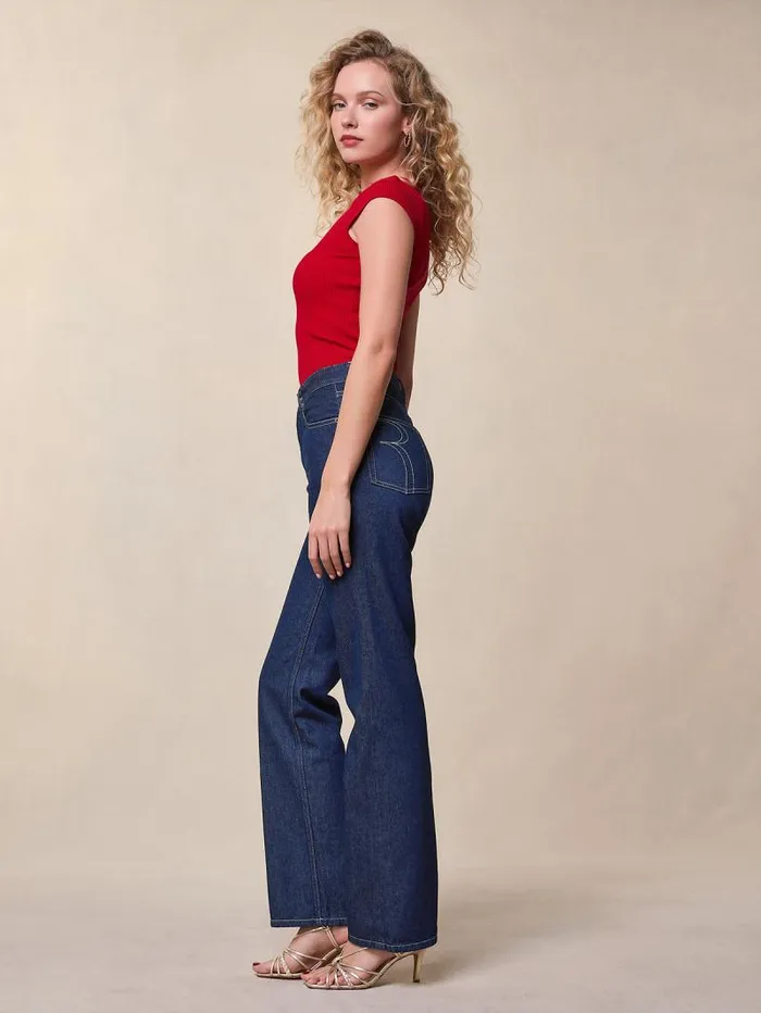 Rouje Denim Women Madeleine Jeans Uni Indigo Rinseuni Indigorinse