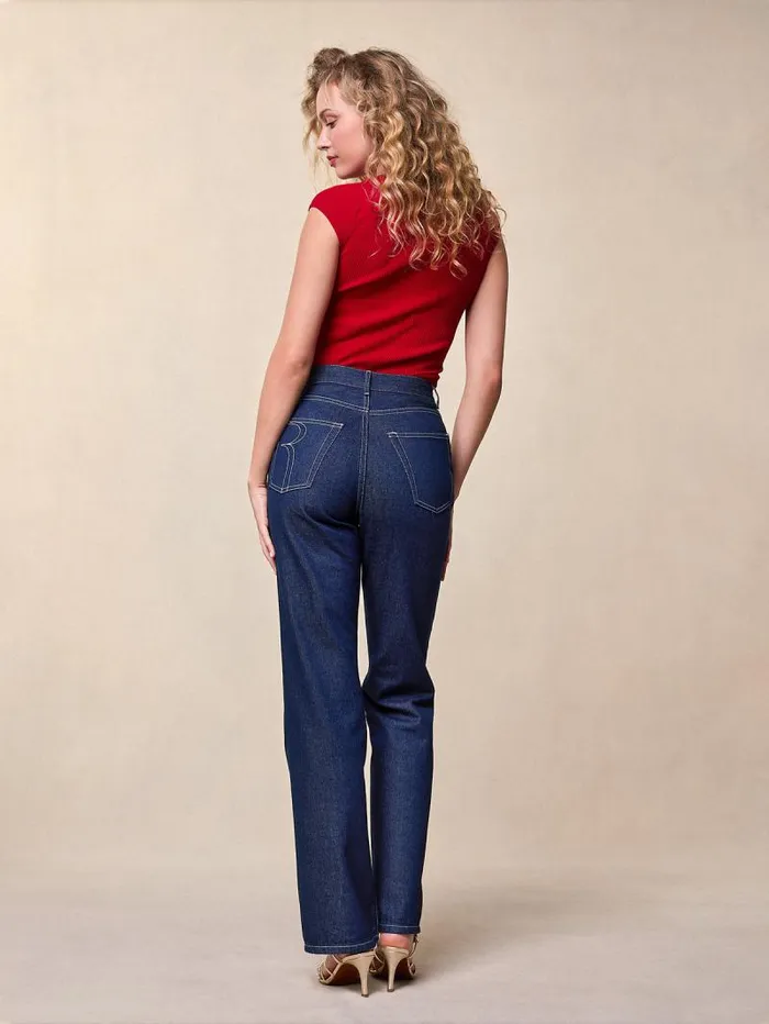 Rouje Denim Women Madeleine Jeans Uni Indigo Rinseuni Indigorinse