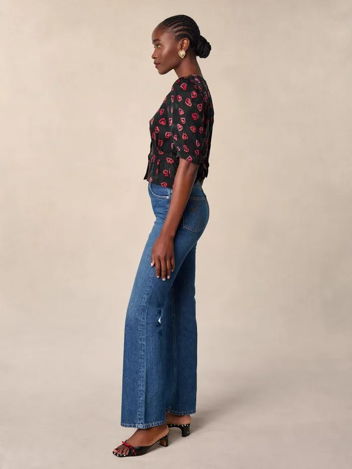 Rouje Denim Women Montorgueil Jeans Uni Indigo Double Stone